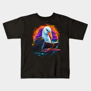 Albatross Reads Book Kids T-Shirt
